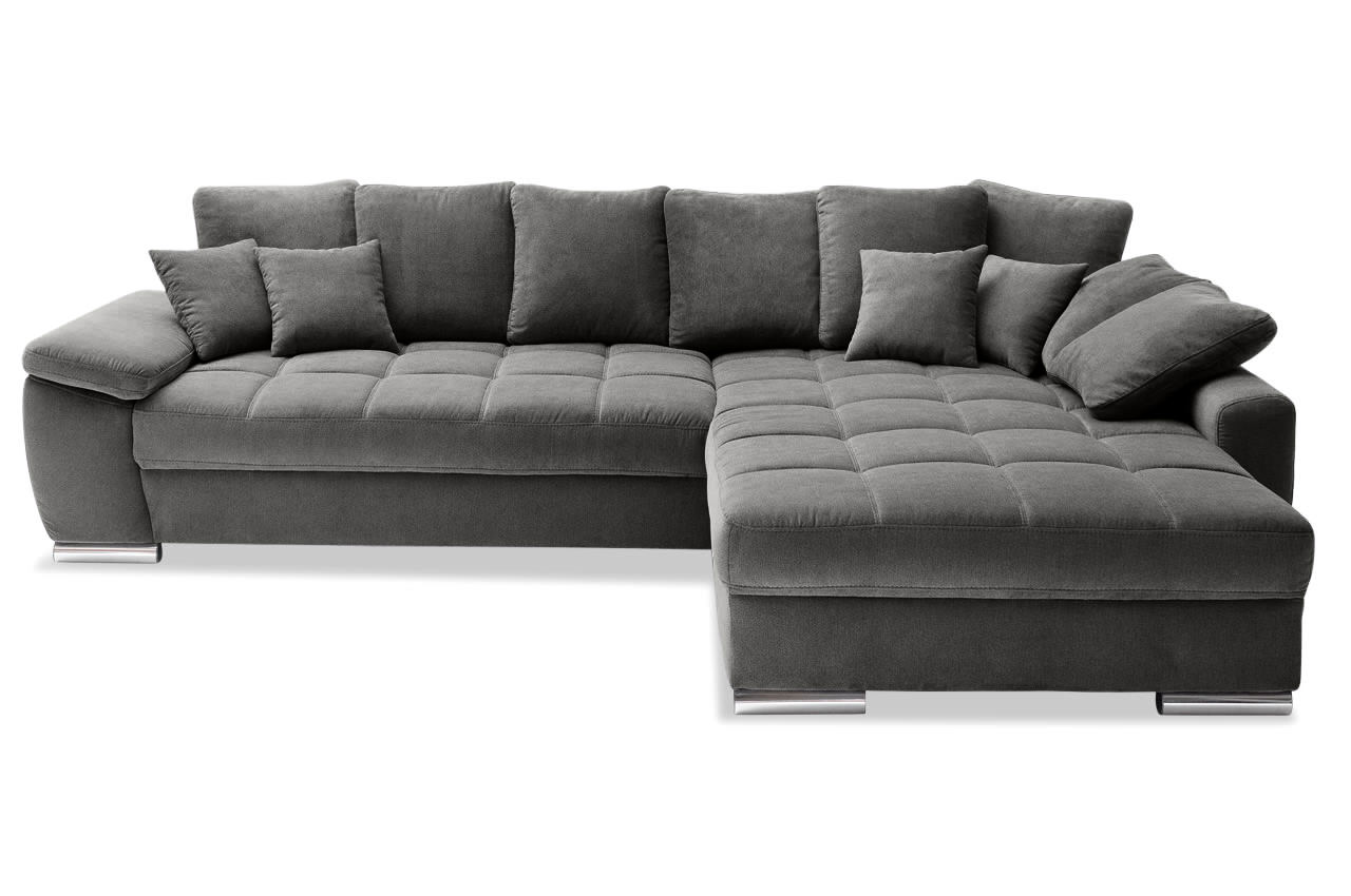 farina ecksofa variante rechts stoff leaf 09 anthrazit frontansicht