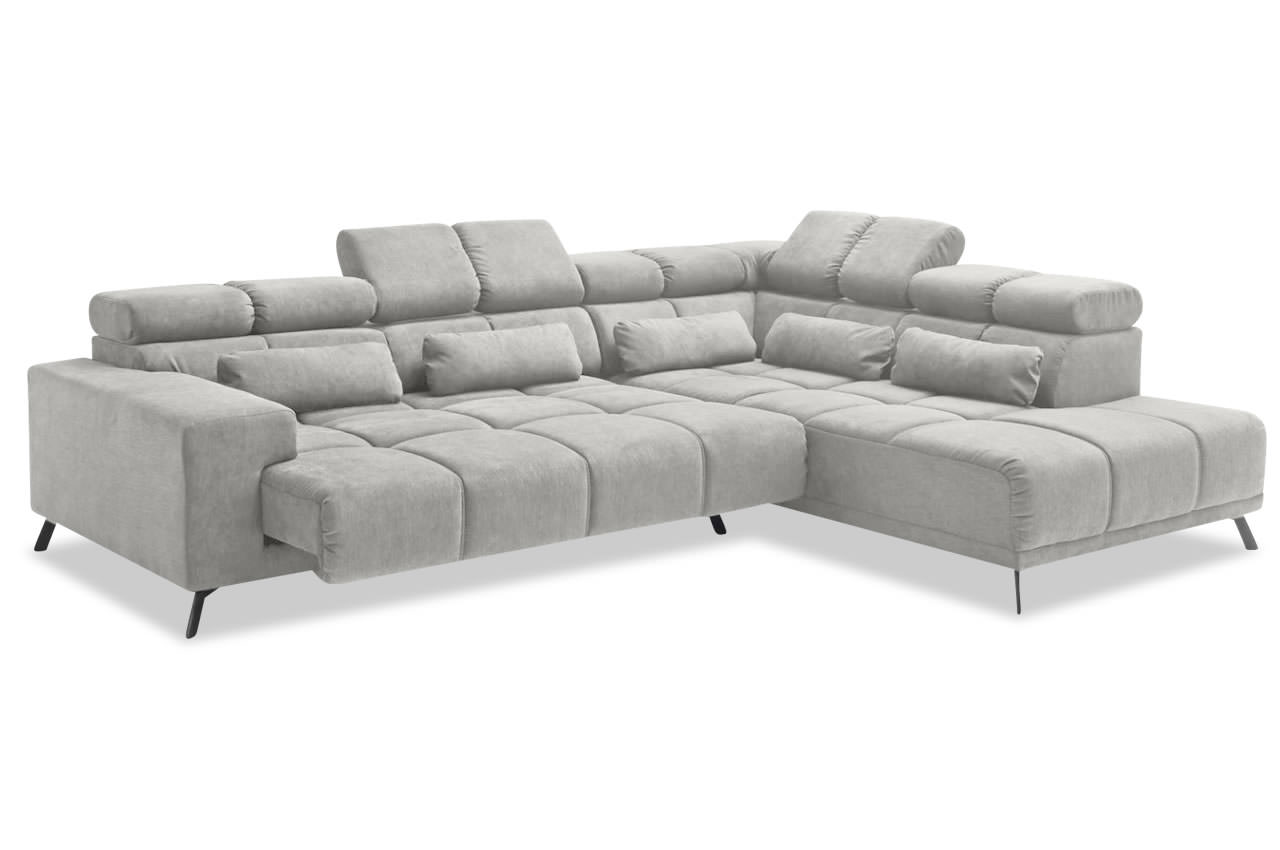 inside ecksofa rechts stoff aragon 80 silber funktionen