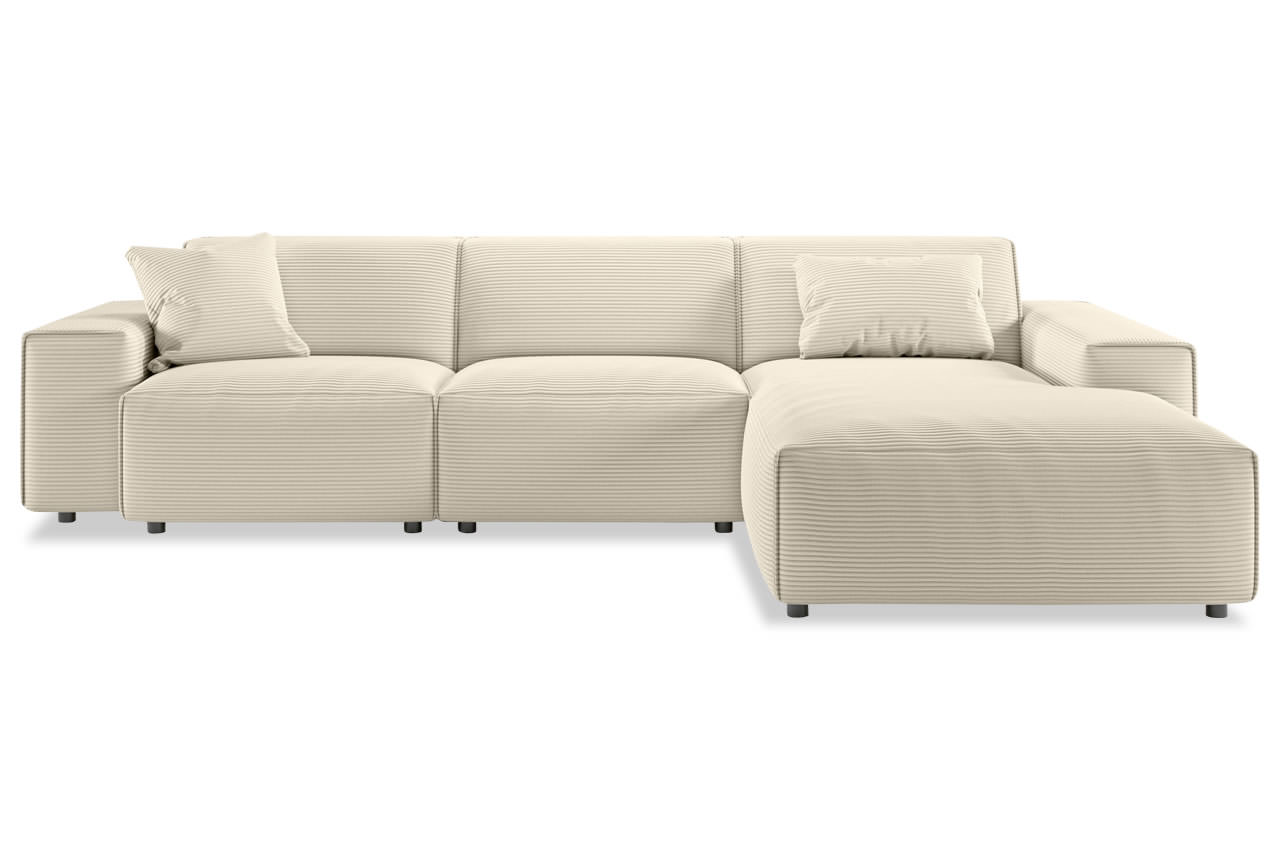 easport ecksofa rechts cord nature frontansicht easport ecksofa rechts cord nature frontansicht