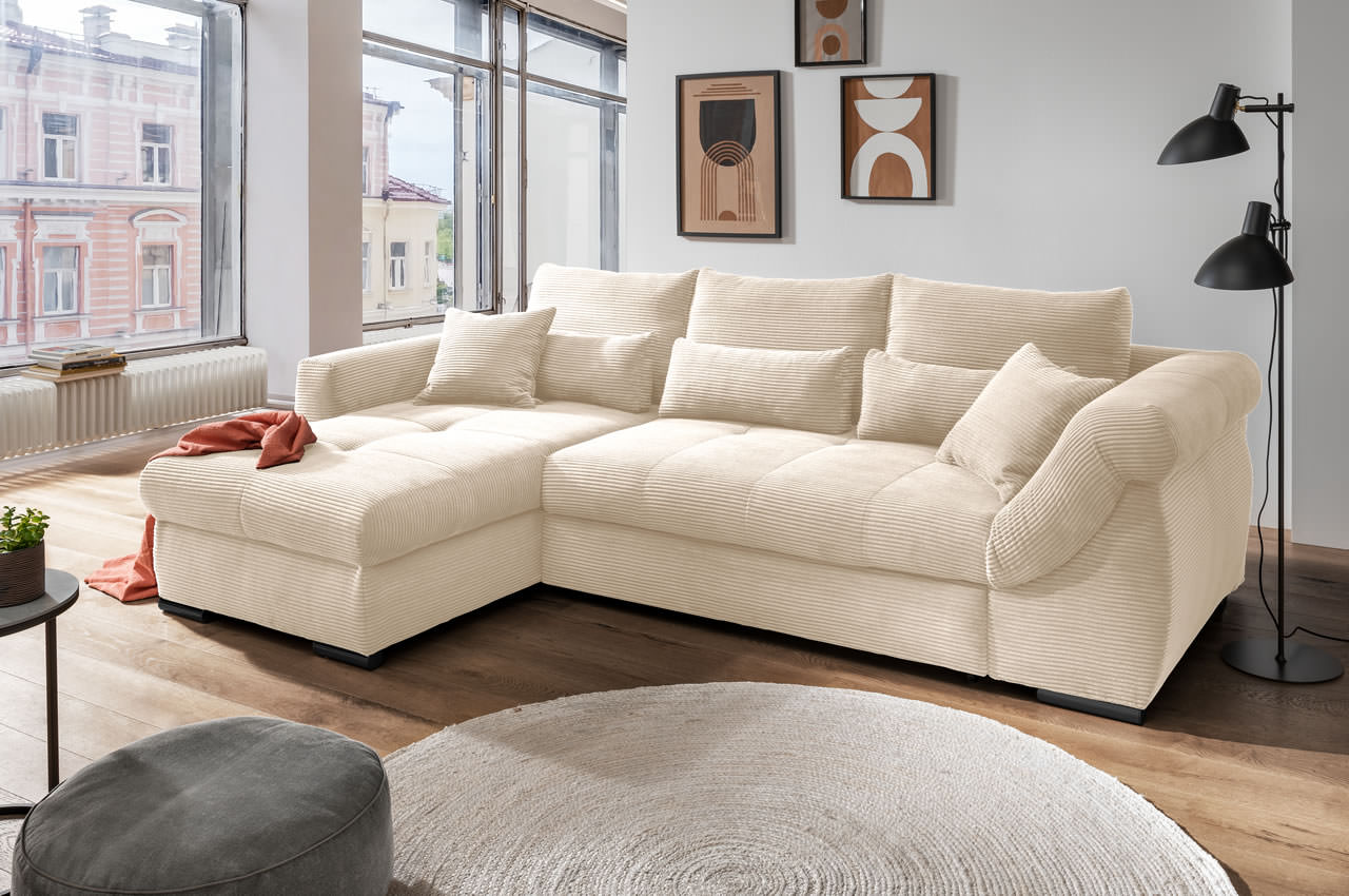 benformato federico ecksofa links cordstoff 4808 beige milieu