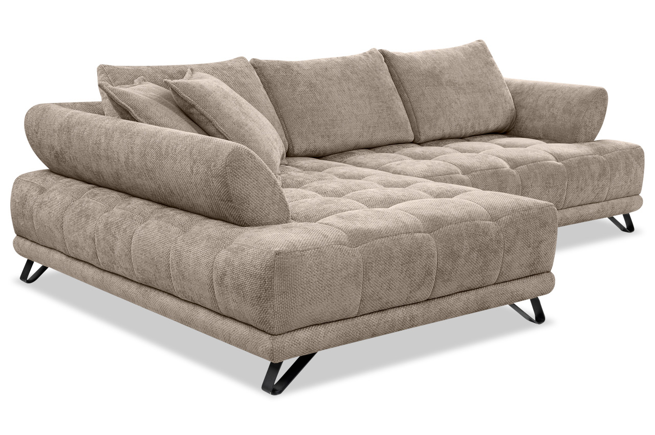 vinci ecksofa links stoff flow 02 taupe schraegansicht