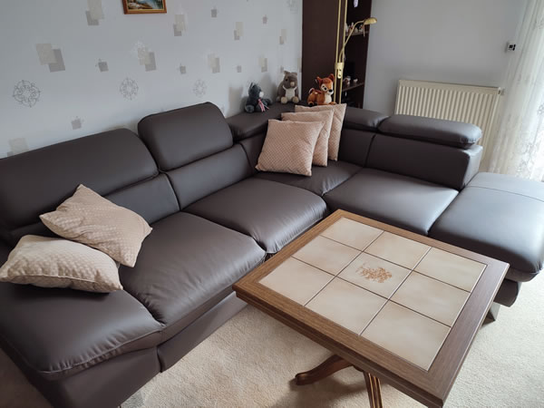 Kundenbild Ecksofa Driver OTM Leder COT04 MR M9013B Kundenbild Ecksofa Driver OTM Leder COT04 MR M9013B