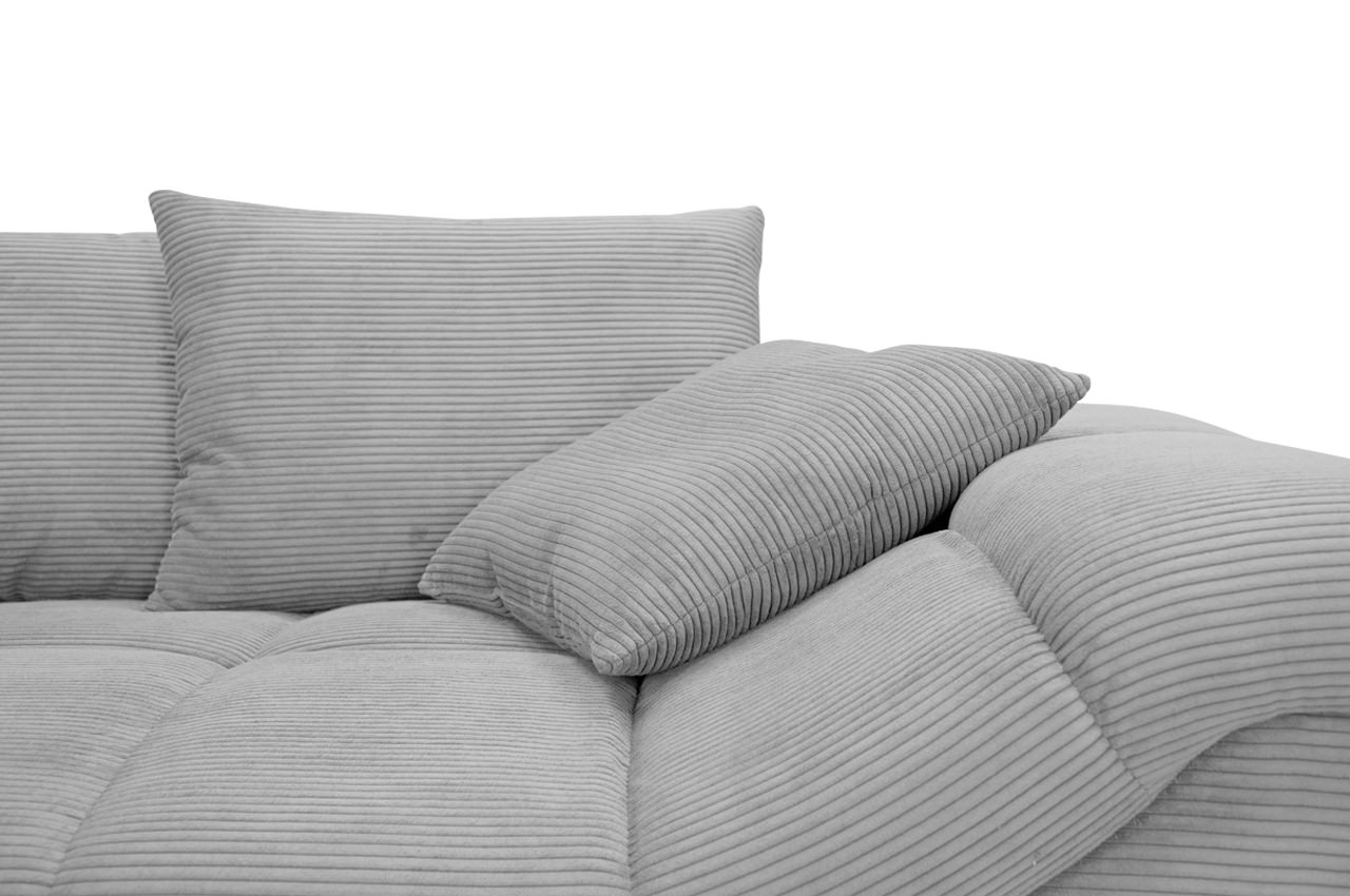 apollo ecksofa links cord stripes 8637 grau detailbild kissen apollo ecksofa links cord stripes 8637 grau detailbild kissen