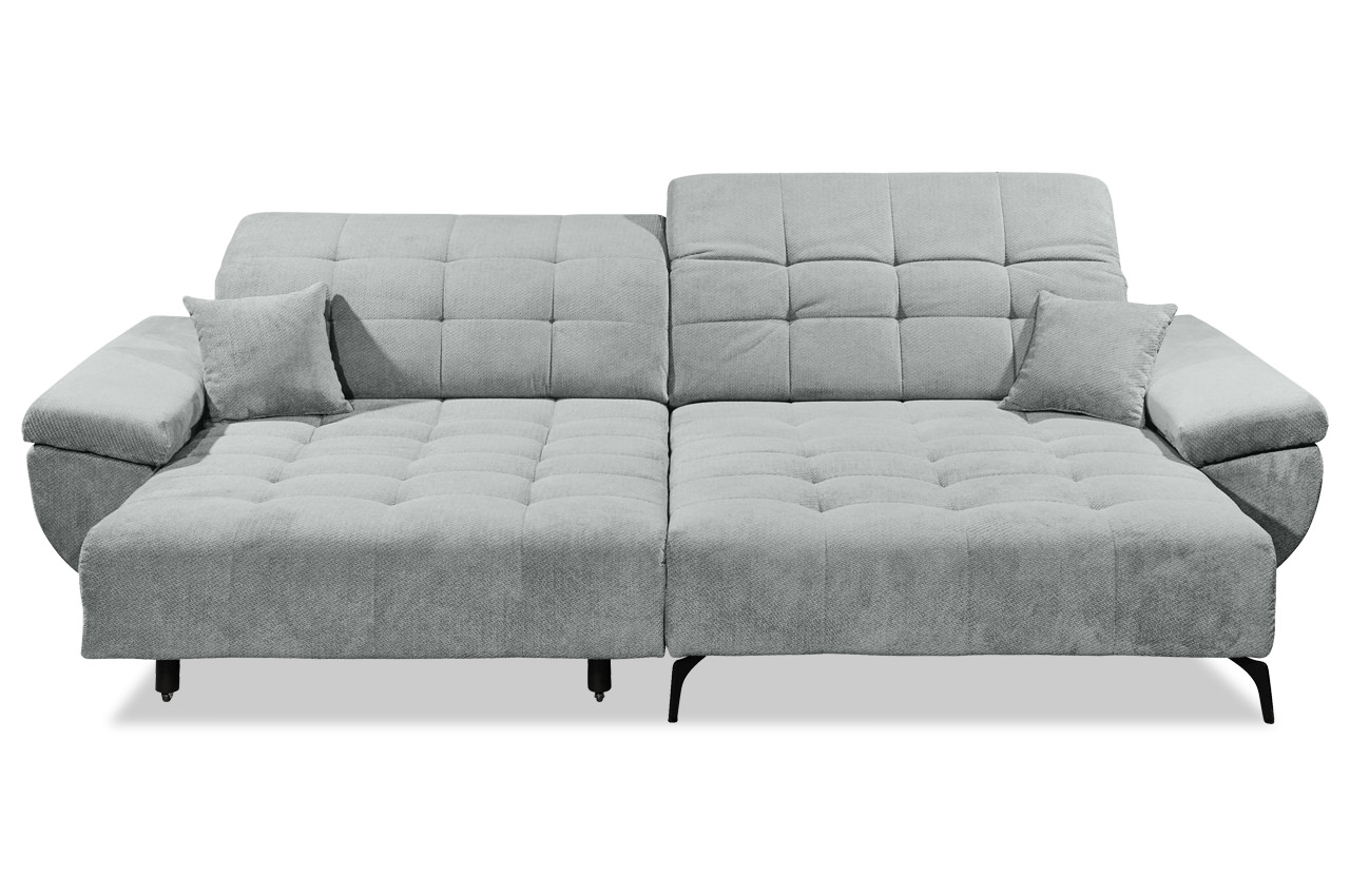trogir ecksofa rechts stoff vinci 07 silber funktion