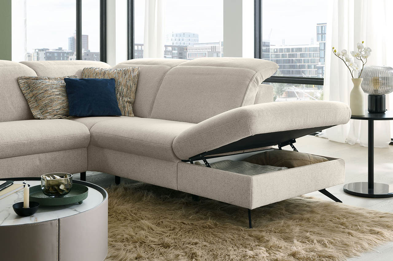 ze em24057 ecksofa rechts stoff cody natur milieu detailbild bettkasten