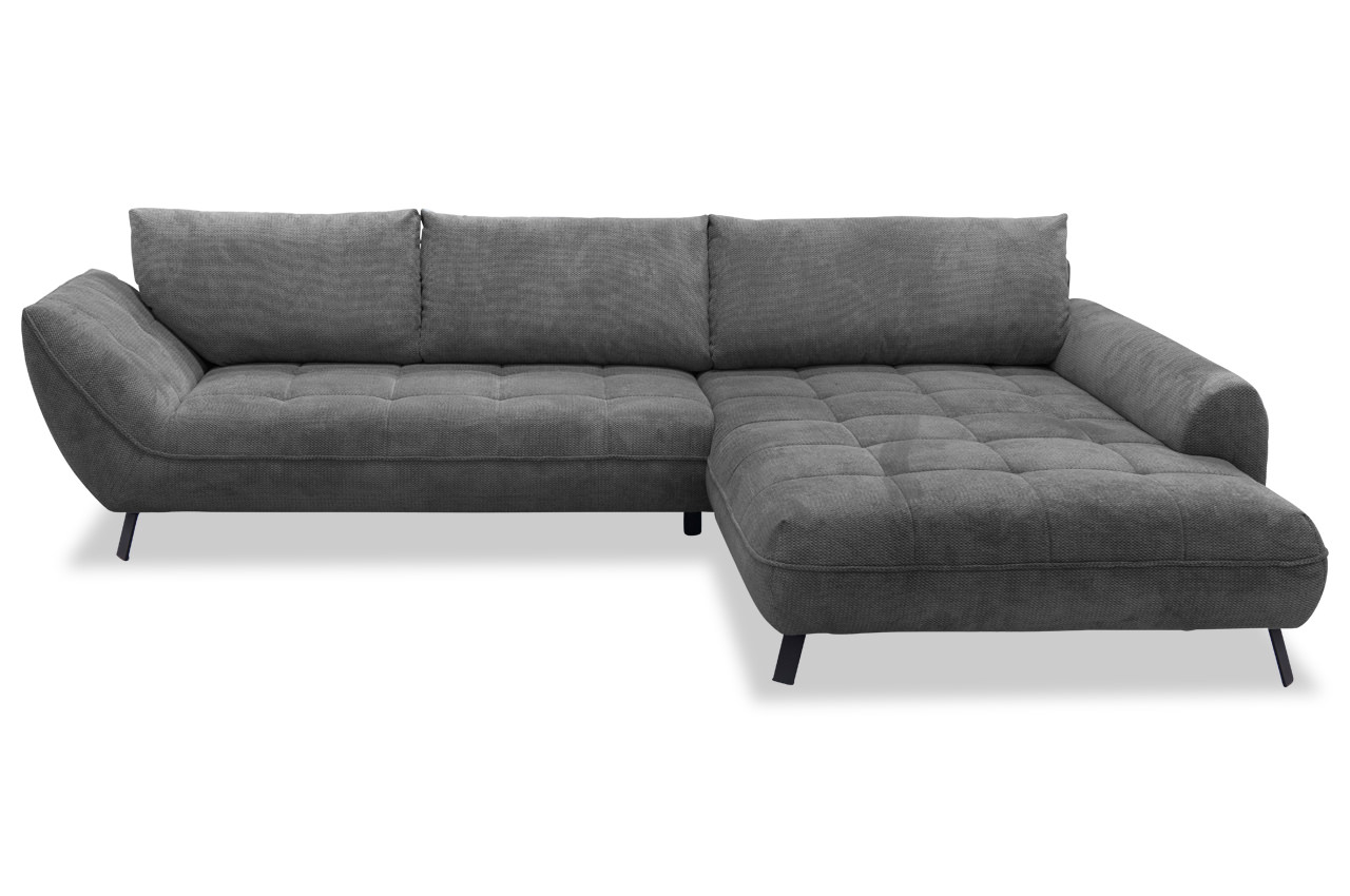 biarritz exxpo ecksofa variante rechts stoff dunbar 40 anthrazit frontansicht
