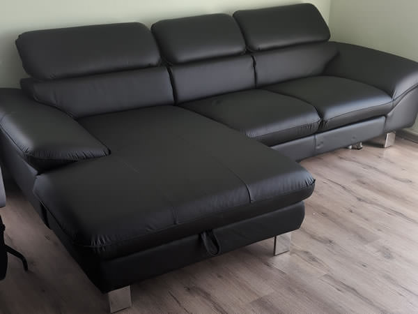 Kundenbild Ecksofa Driver REC Leder COT04 LL M9003BB
