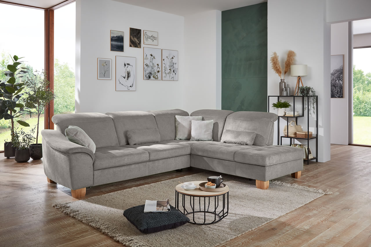 la23145 la16029 ecksofa inessa rechts stoff cyber farbe grau milieubild