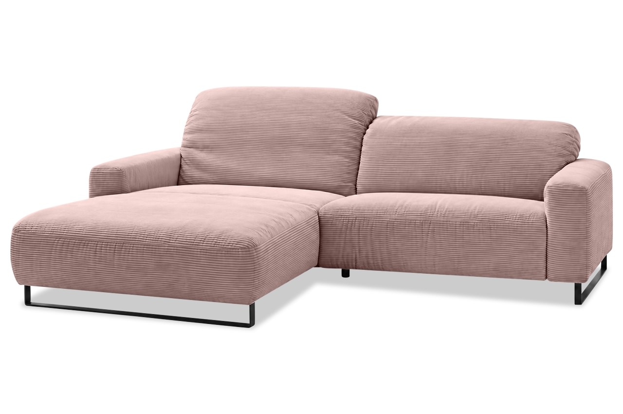 empire ecksofa links cord rosa frontansicht kopfteilverstellung empire ecksofa links cord rosa frontansicht kopfteilverstellung