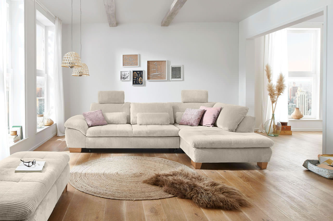 mp in14007 ecksofa rechts cord beige milieu