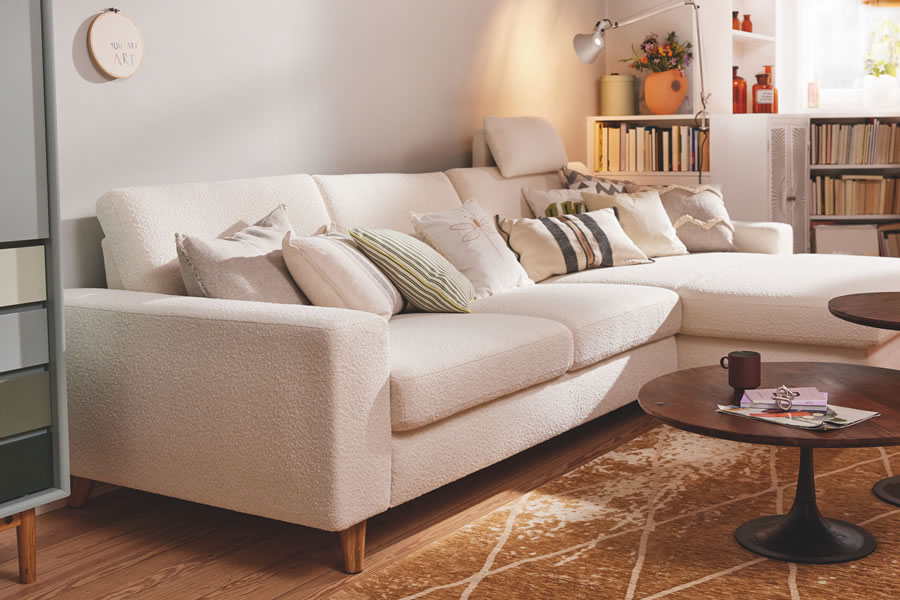 Sofa mit Boucle Stoff: Eleganz für Ihr Wohnzimmer