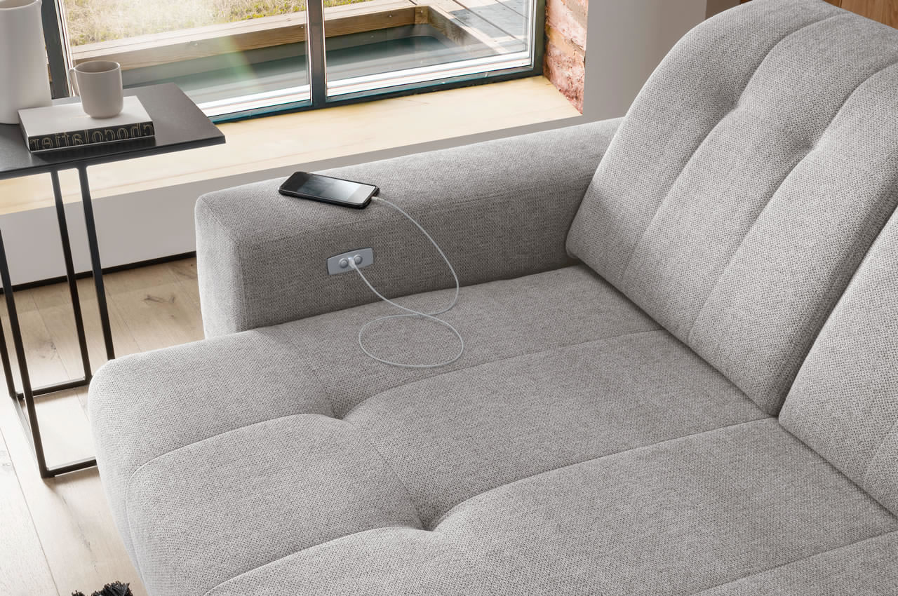 benformato sano ecksofa rechts mango 3608 hellgrau sitztiefenverstellung detailbild benformato sano ecksofa rechts mango 3608 hellgrau sitztiefenverstellung detailbild