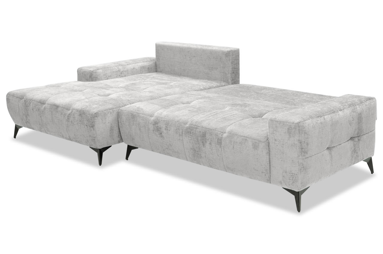 mauro ecksofa links stoff nano 19 silber schlaffunktion