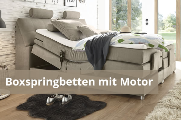 Boxspringbetten mit elektrischer Verstellung