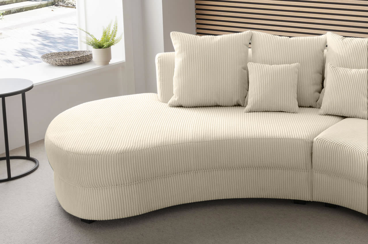 benformato sofa limoncello links cord stoff 48008 beige detailbild ottomane benformato sofa limoncello links cord stoff 48008 beige detailbild ottomane