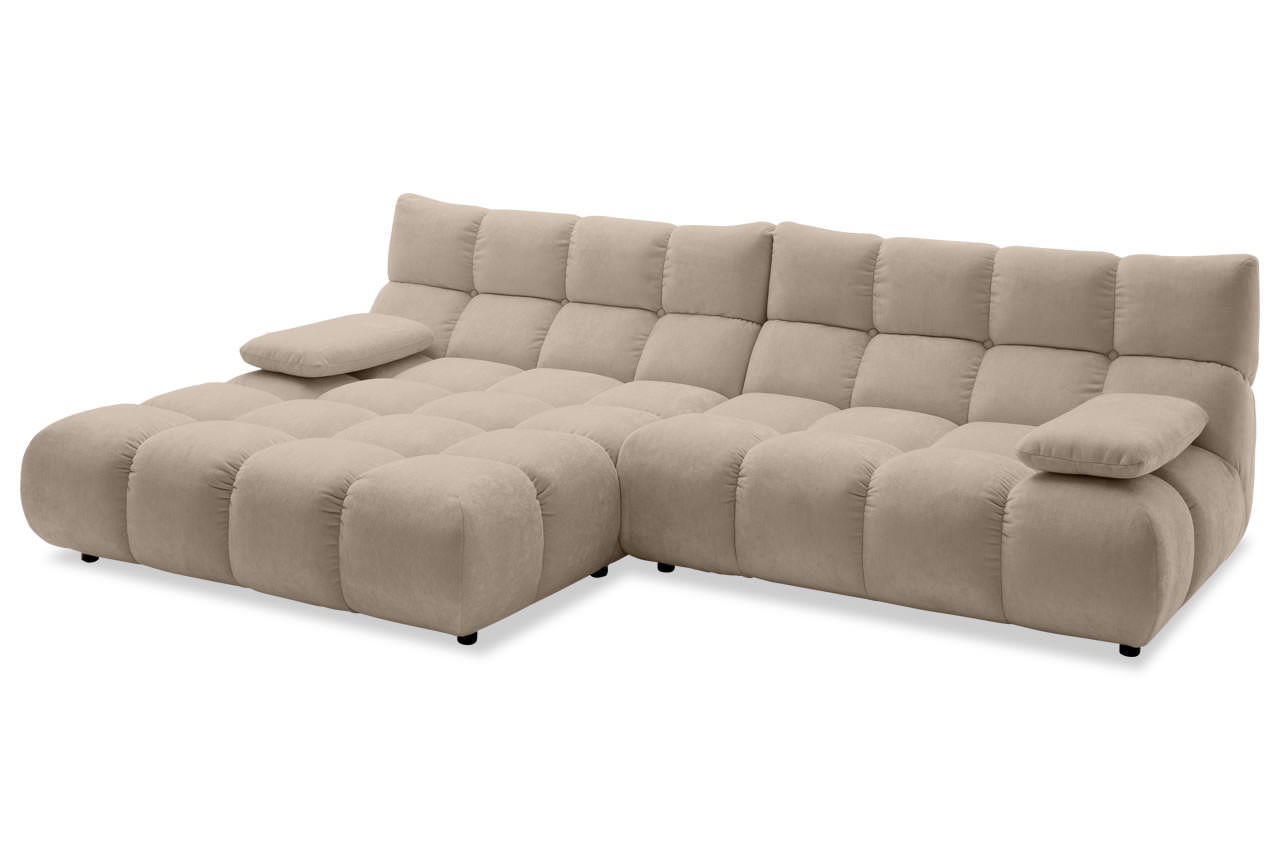 graceland ecksofa mit recamiere links roma taupe ohne kissen graceland ecksofa mit recamiere links roma taupe ohne kissen