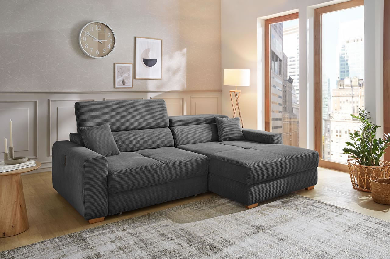 slider ecksofa variante rechts 426 09 grau milieubild