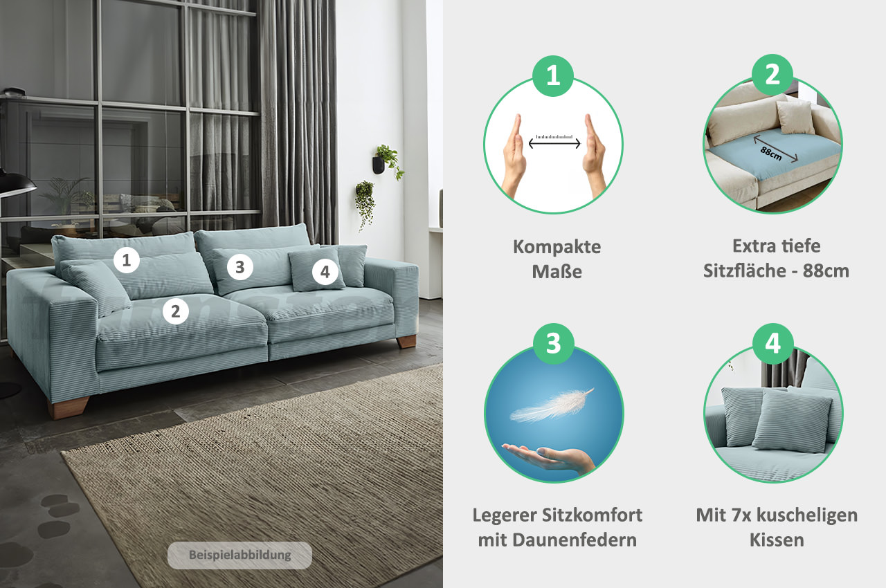 Play Big Sofa schaubild eigenschaften und funktionen