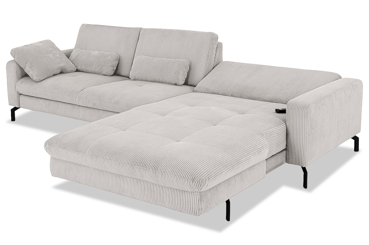 mp in20110 ecksofa rechts cord ecru elektrisches canape