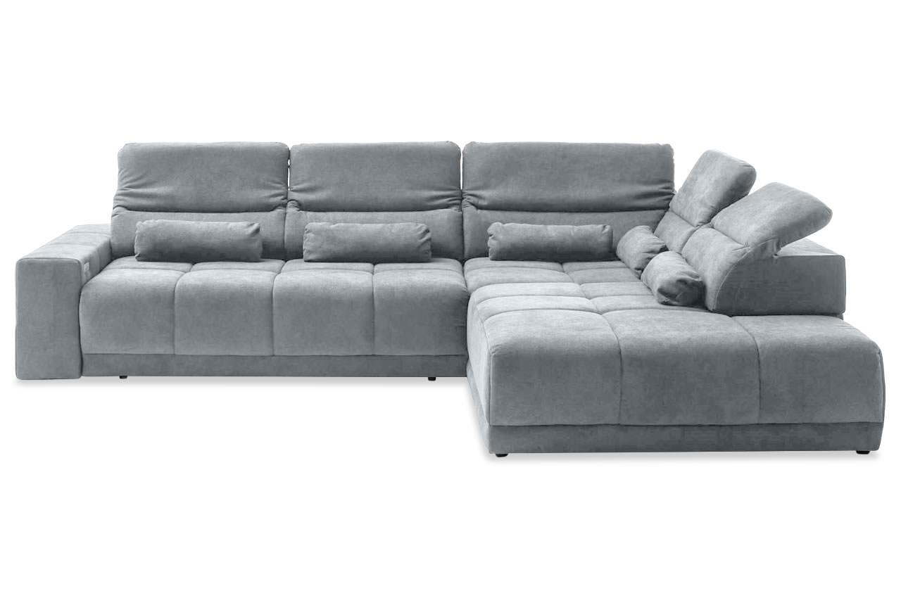ecksofa downtown rechts aragon 90 hellgrau frontansicht
