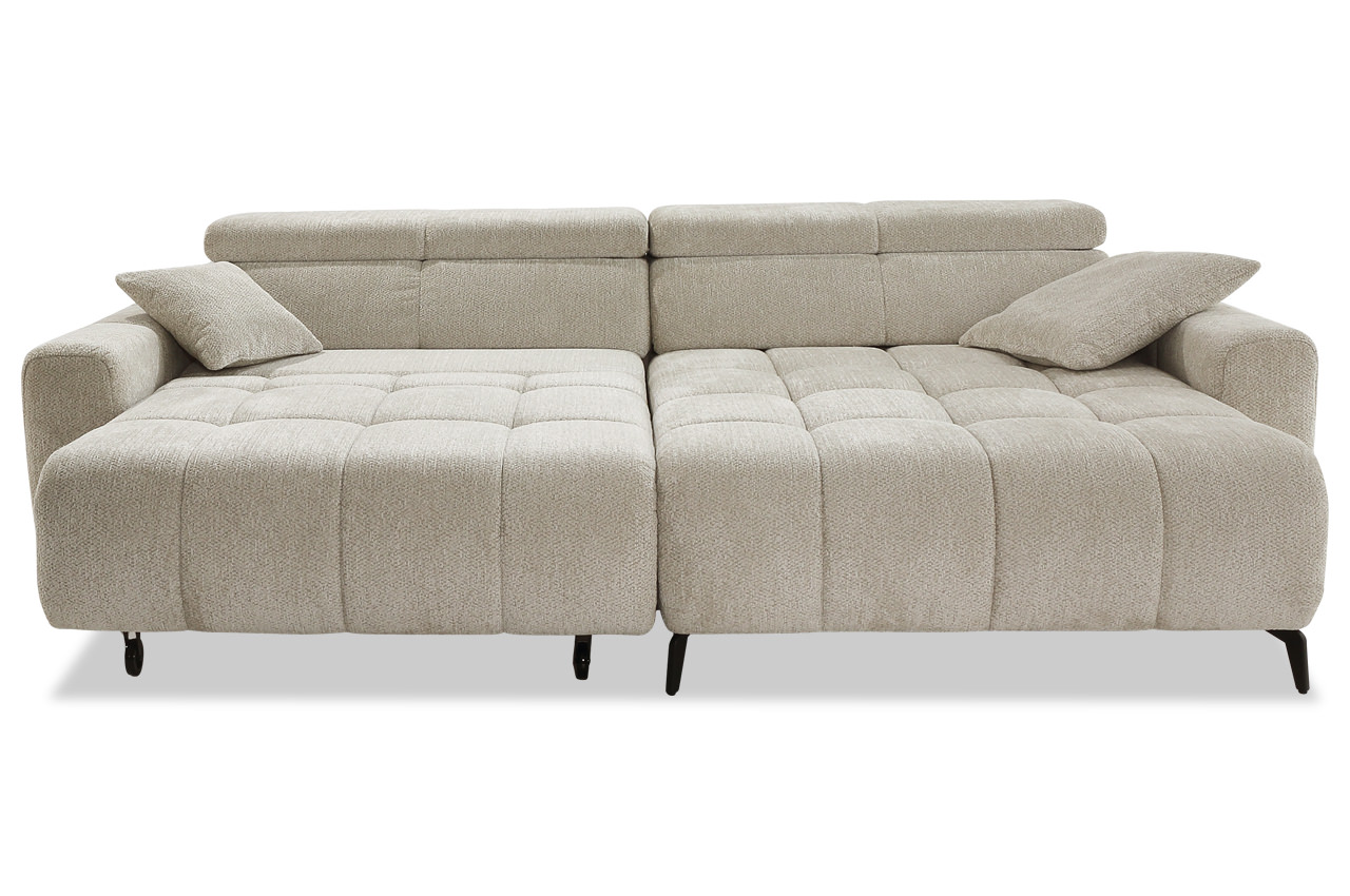 ecksofa racer rechts 454 17 greige frontansicht mit elektrischer verstellung ecksofa racer rechts 454 17 greige frontansicht mit elektrischer verstellung
