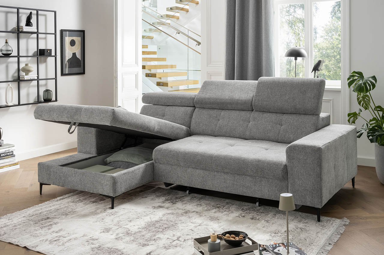 neapel ecksofa links corto 9751 grau milieubild mit bettkasten neapel ecksofa links corto 9751 grau milieubild mit bettkasten