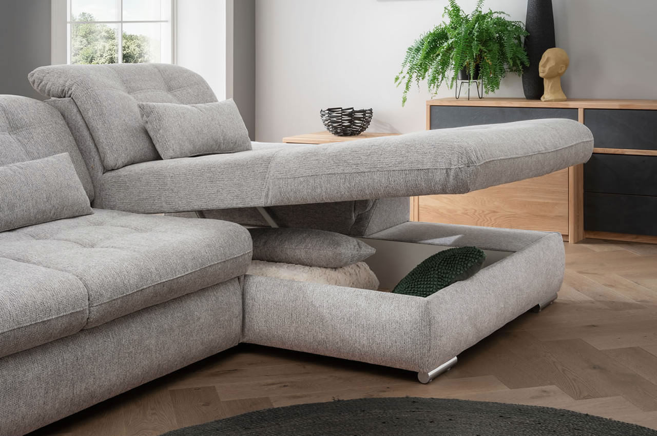benformato ecksofa rigatti links corto 9753 silber milieu bettkasten benformato ecksofa rigatti links corto 9753 silber milieu bettkasten