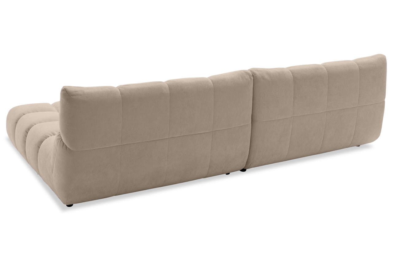 graceland ecksofa mit recamiere rechts roma taupe rueckansicht