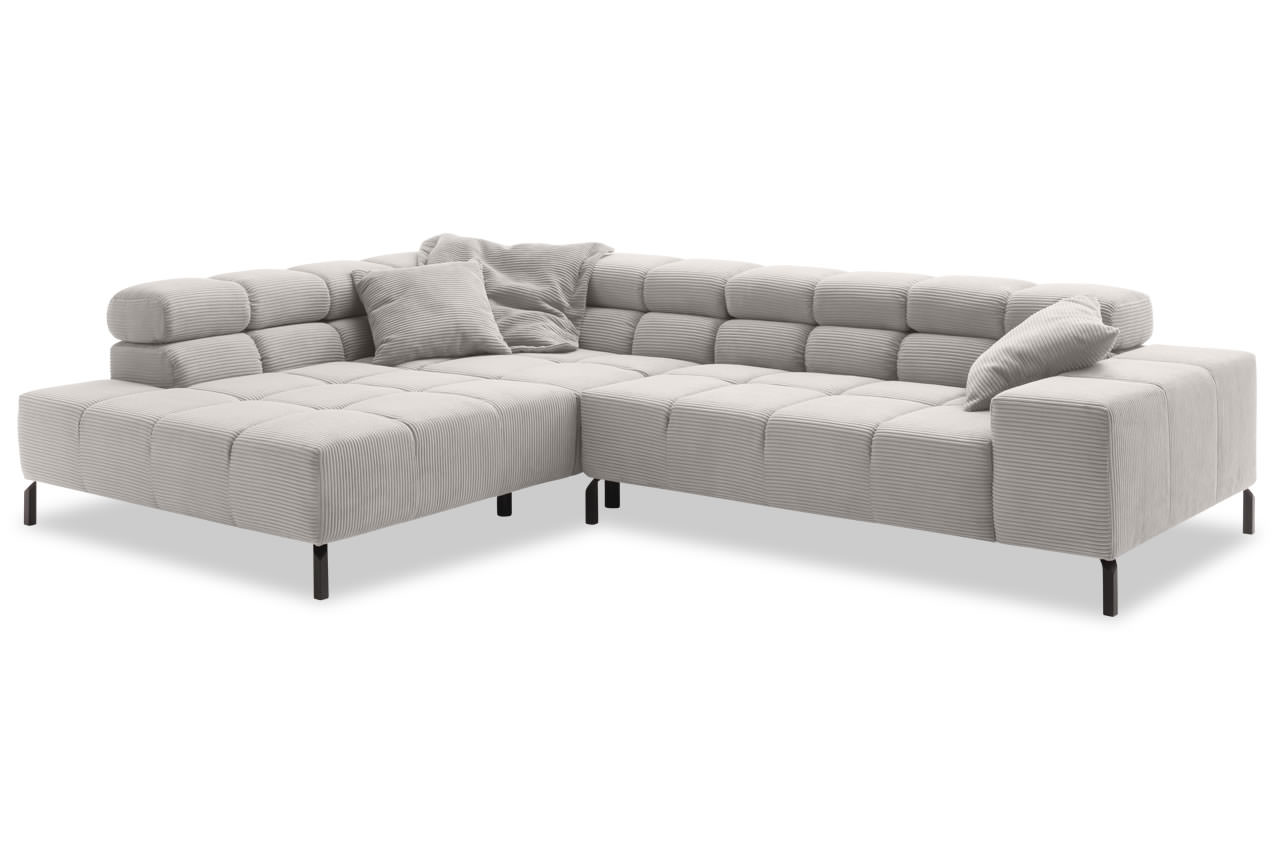 candy ecksofa links wilson xl cord hellgrau seitenansicht