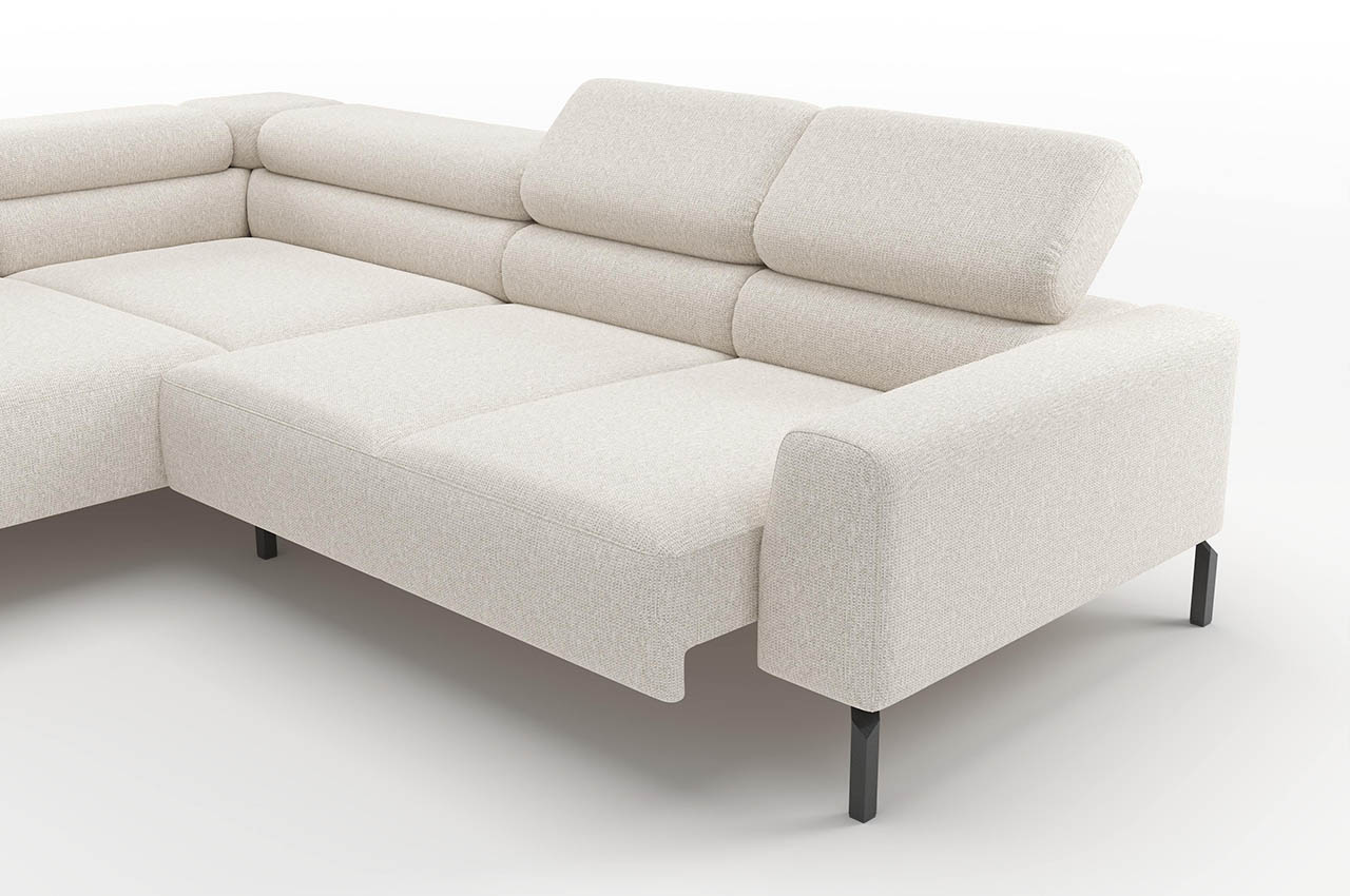 candy spring ecksofa mit ottomane links famous natur detailbild sitztiefenverstellung