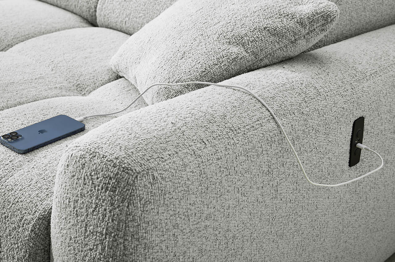 move ecksofa links flachgewebe 432 19 hellgrau detailbild