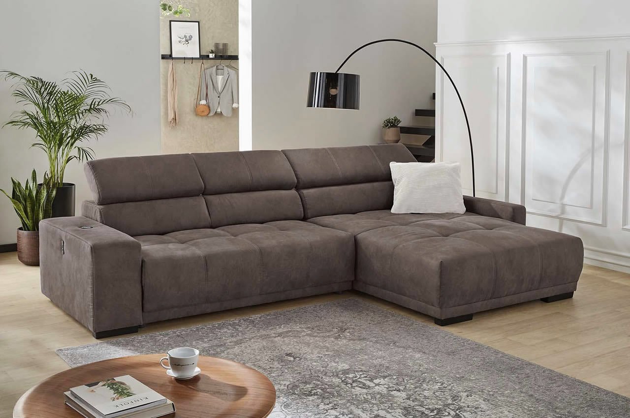 le mans ecksofa rechts stoff 415 08 braun milieubild