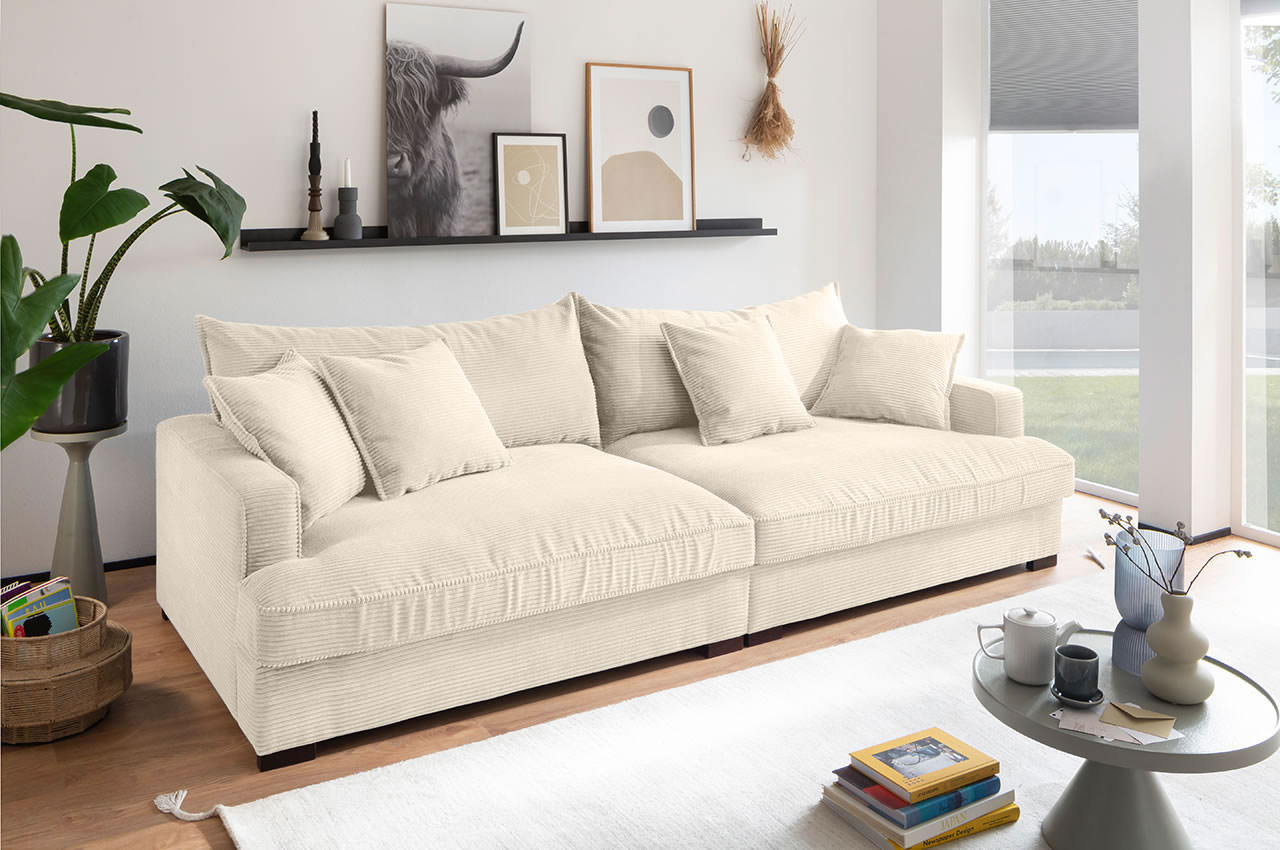 tribecca megasofa big sofa cord zoom 01 cream milieubild