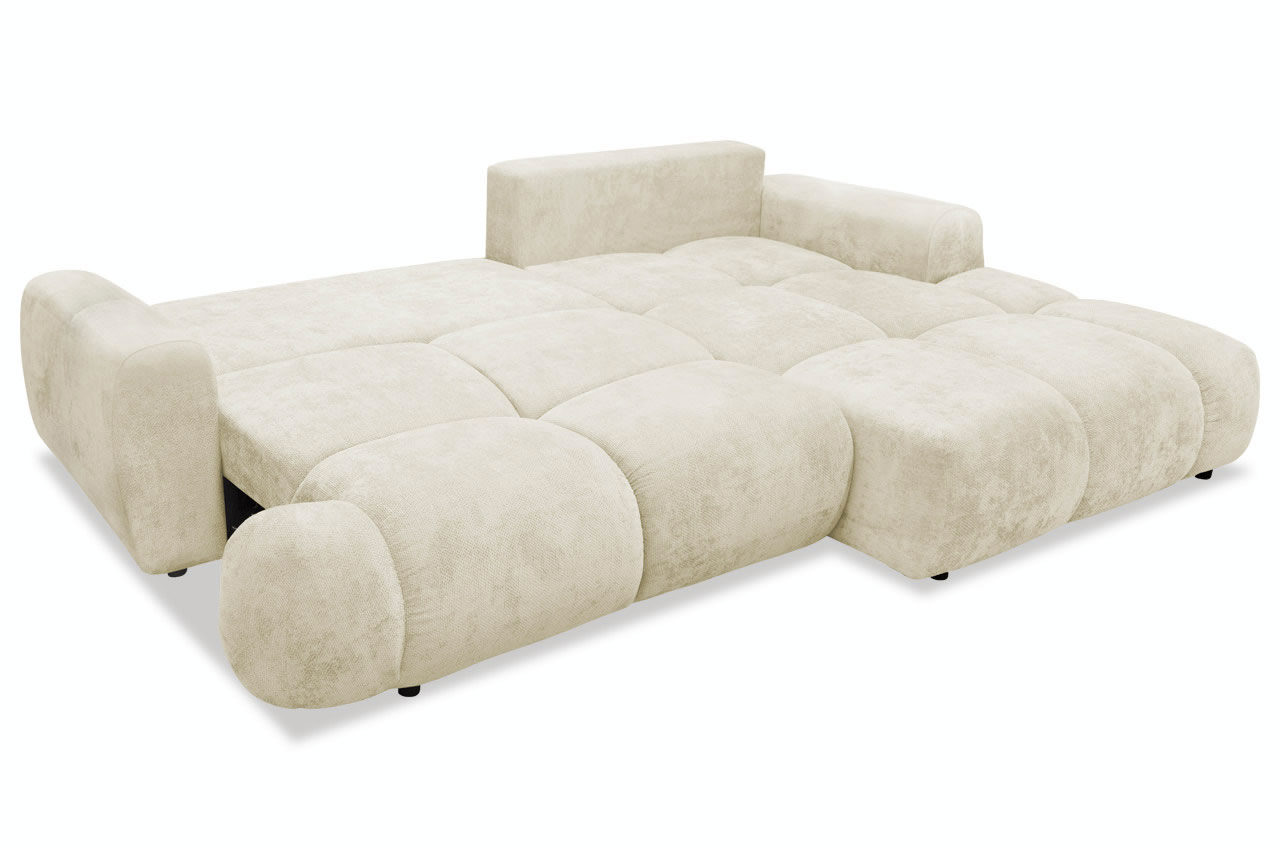 denali ecksofa rechts stoff kiara 851 creme mit schlaffunktion
