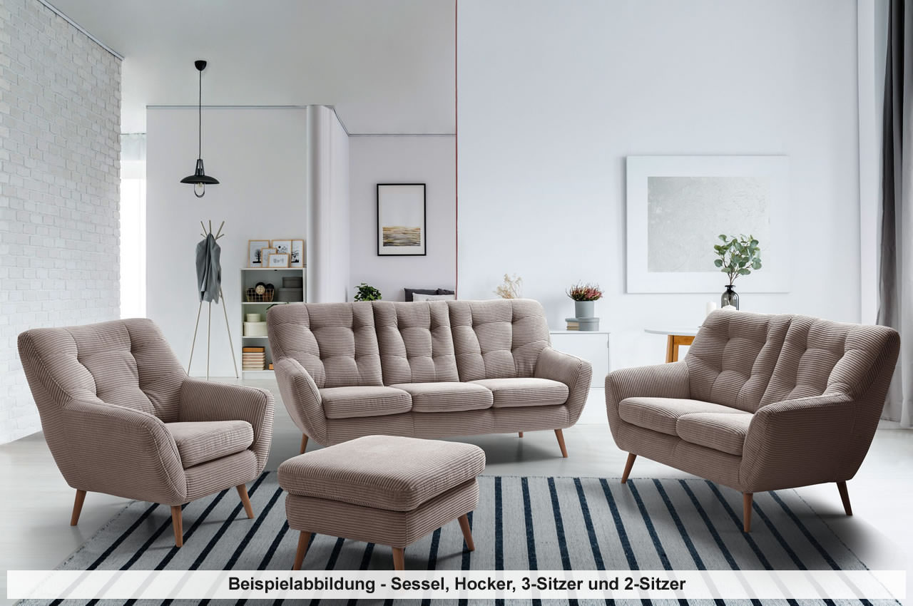 scandi sitzgruppe beispielabbildung in cord taupe milieubild