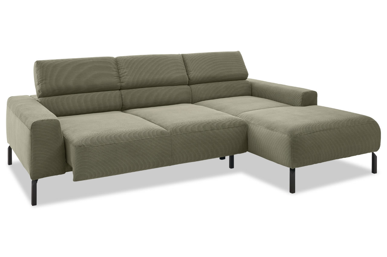 spring ecksofa mit recamiere rechts feincord oliv sitztiefenverstellung spring ecksofa mit recamiere rechts feincord oliv sitztiefenverstellung