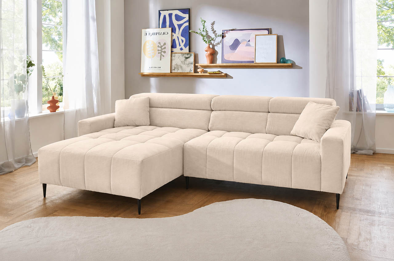 simple ecksofa links cord hydra 23 milieubild