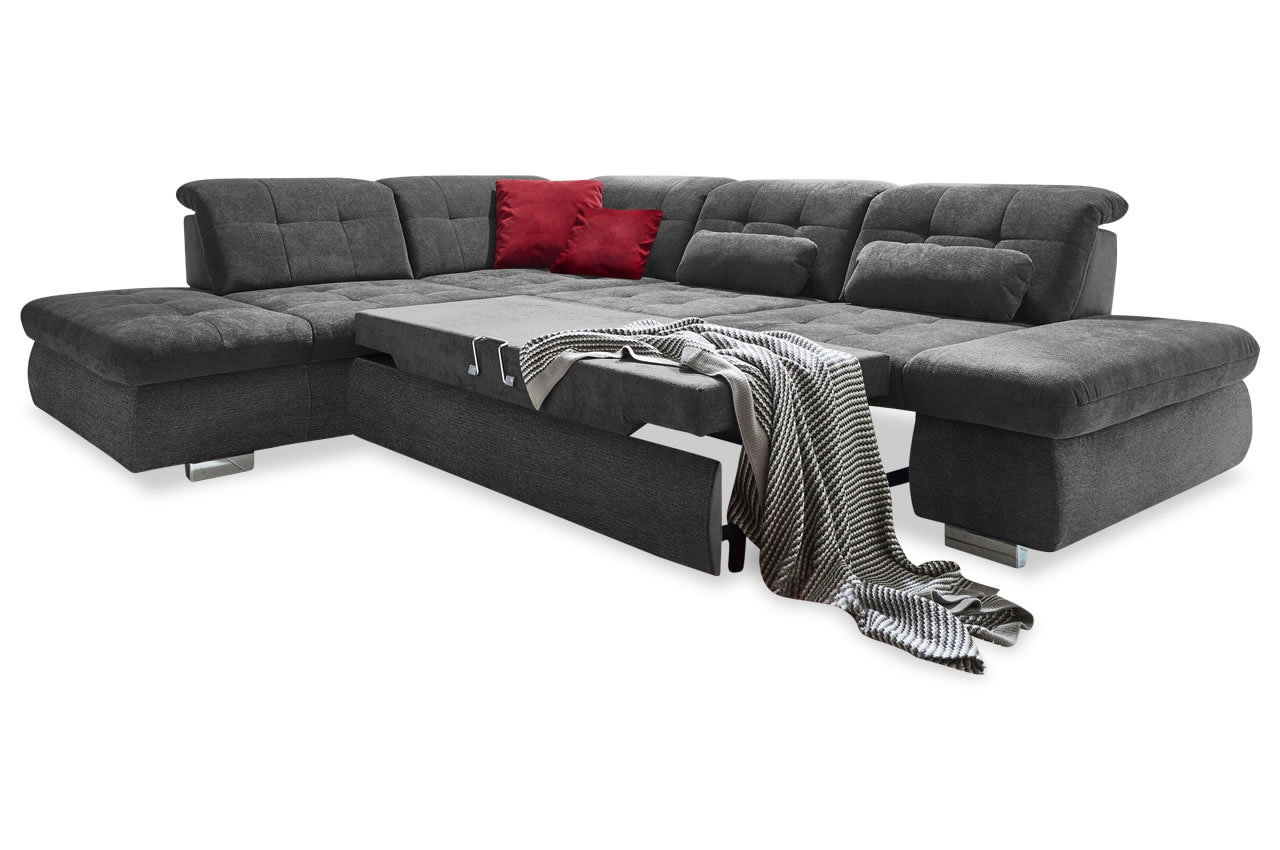 mp in17004 ecksofa mit ottomane links stoff belle anthrazit mit schlaffunktion mp in17004 ecksofa mit ottomane links stoff belle anthrazit mit schlaffunktion
