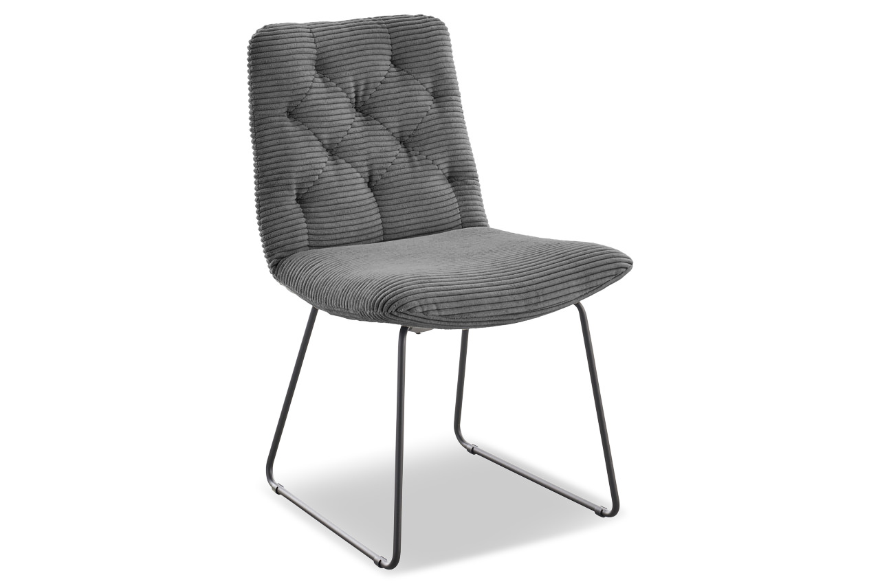 sixty stuhl von candy cord dunkelgrau