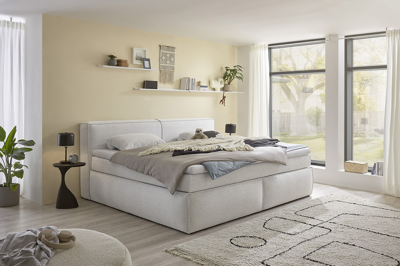 sandon boxspringbett pixie 03 silber milieubild sandon boxspringbett pixie 03 silber milieubild