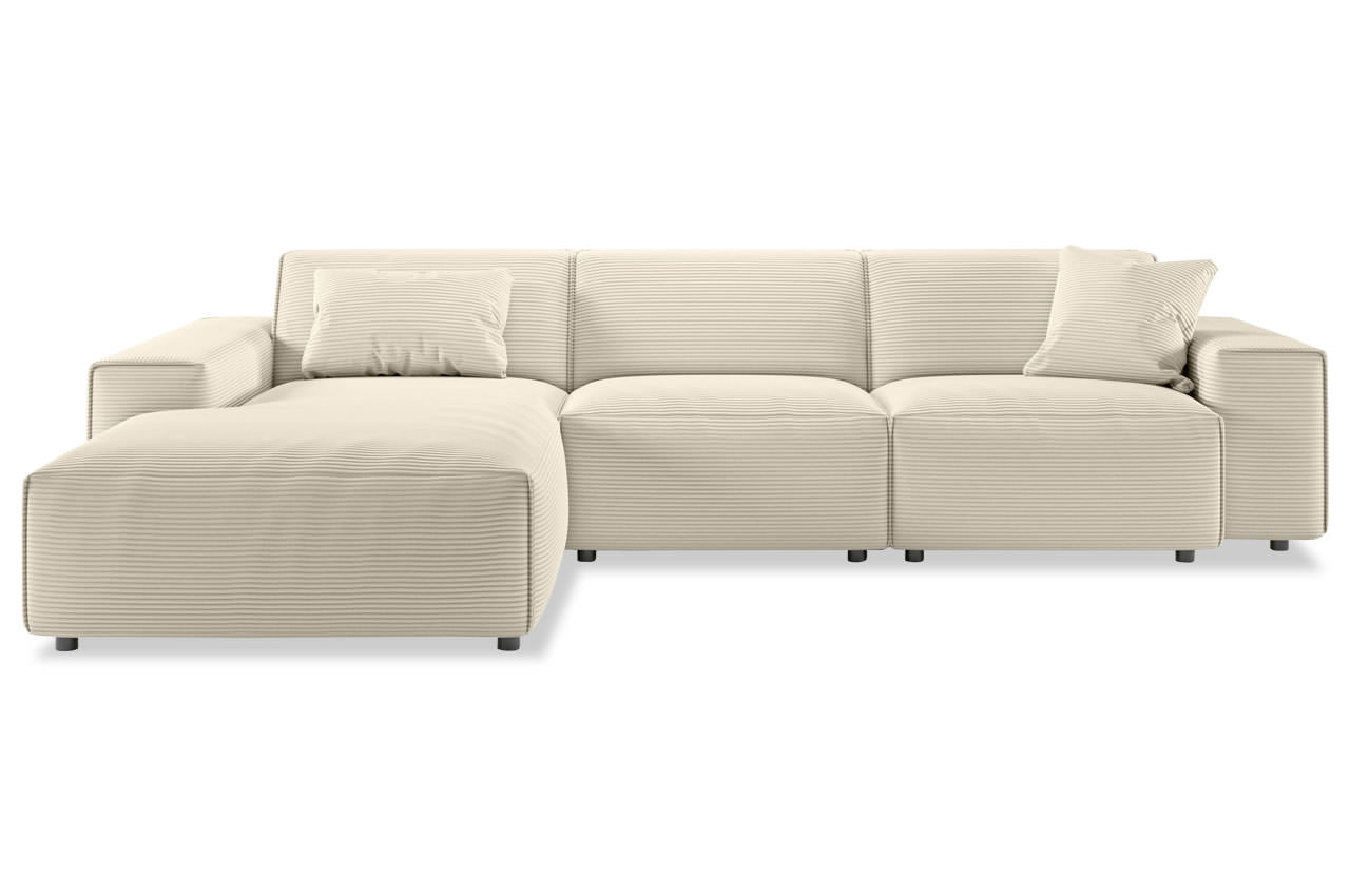 easport ecksofa links cord nature frontansicht