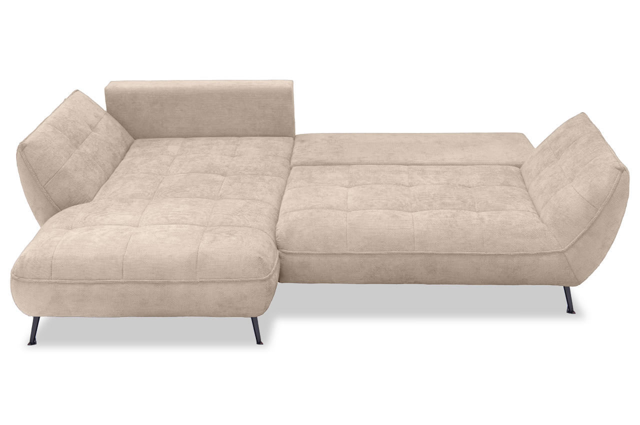 samoa ecksofa links stoff flow 02 hellbraun schlaffunktion frontansicht