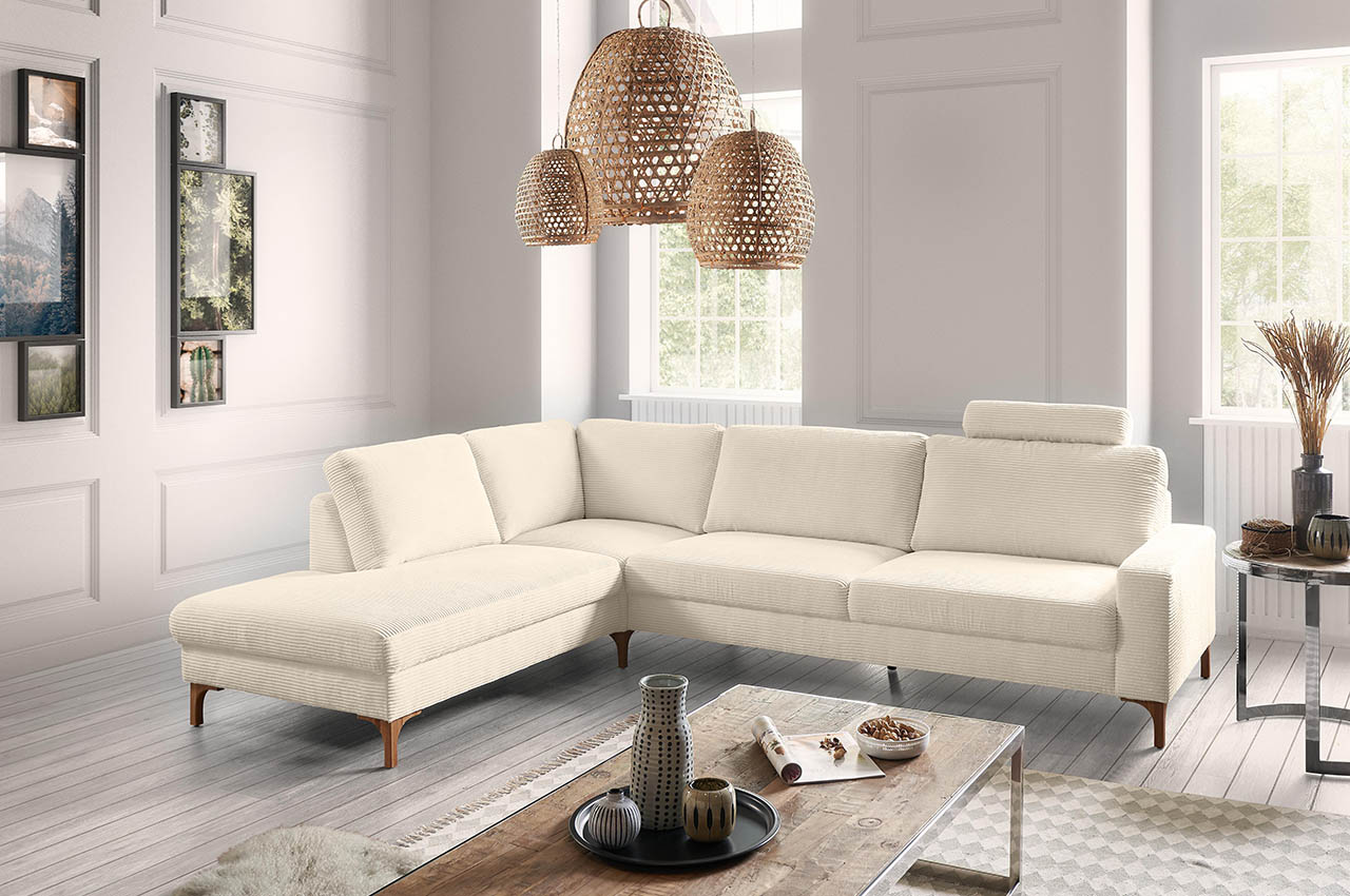 ecksofa coast ottomane links cord nature milieubild ohne dekokissen ecksofa coast ottomane links cord nature milieubild ohne dekokissen