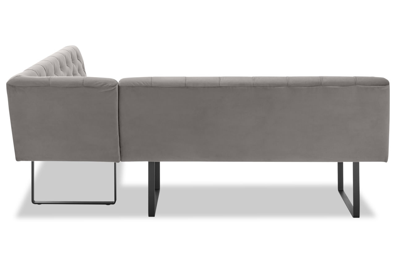 sixty candy eckbank variante rechts velvet silber rueckseitenansicht