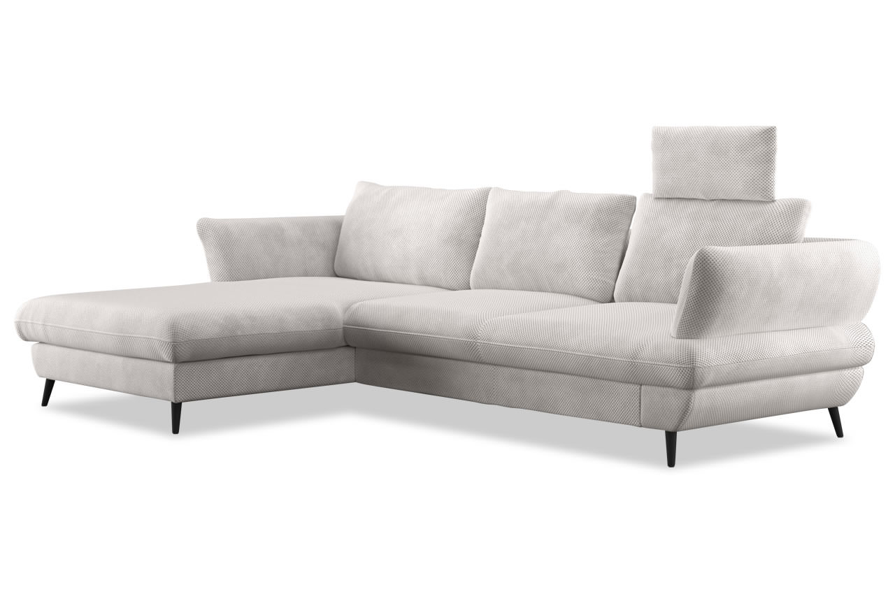 balou cotta ecksofa links stoff miracle c272 natural mit kopfstuetze