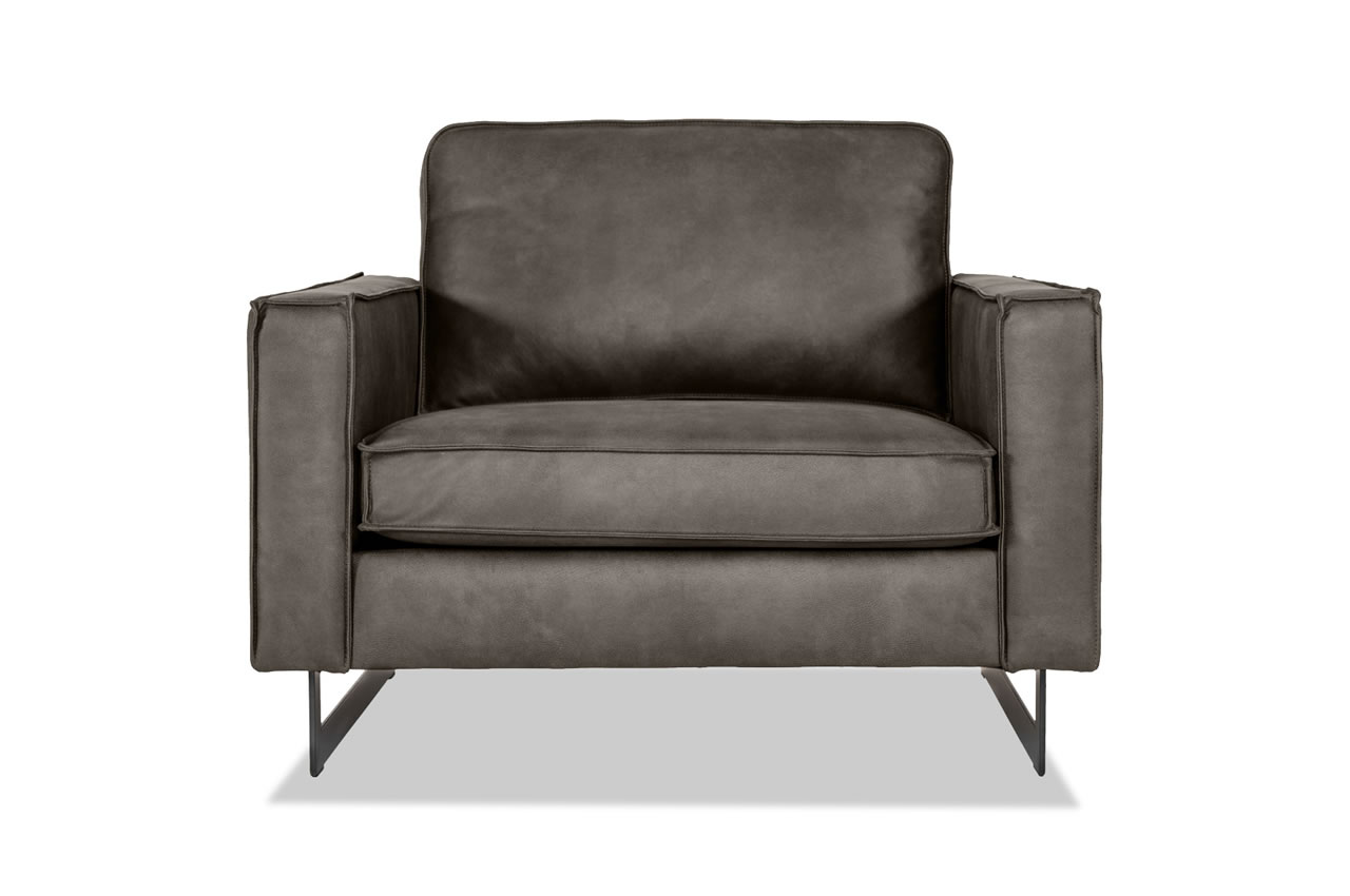 Sessel Pinto Kentucky 01 Anthrazit Frontansicht