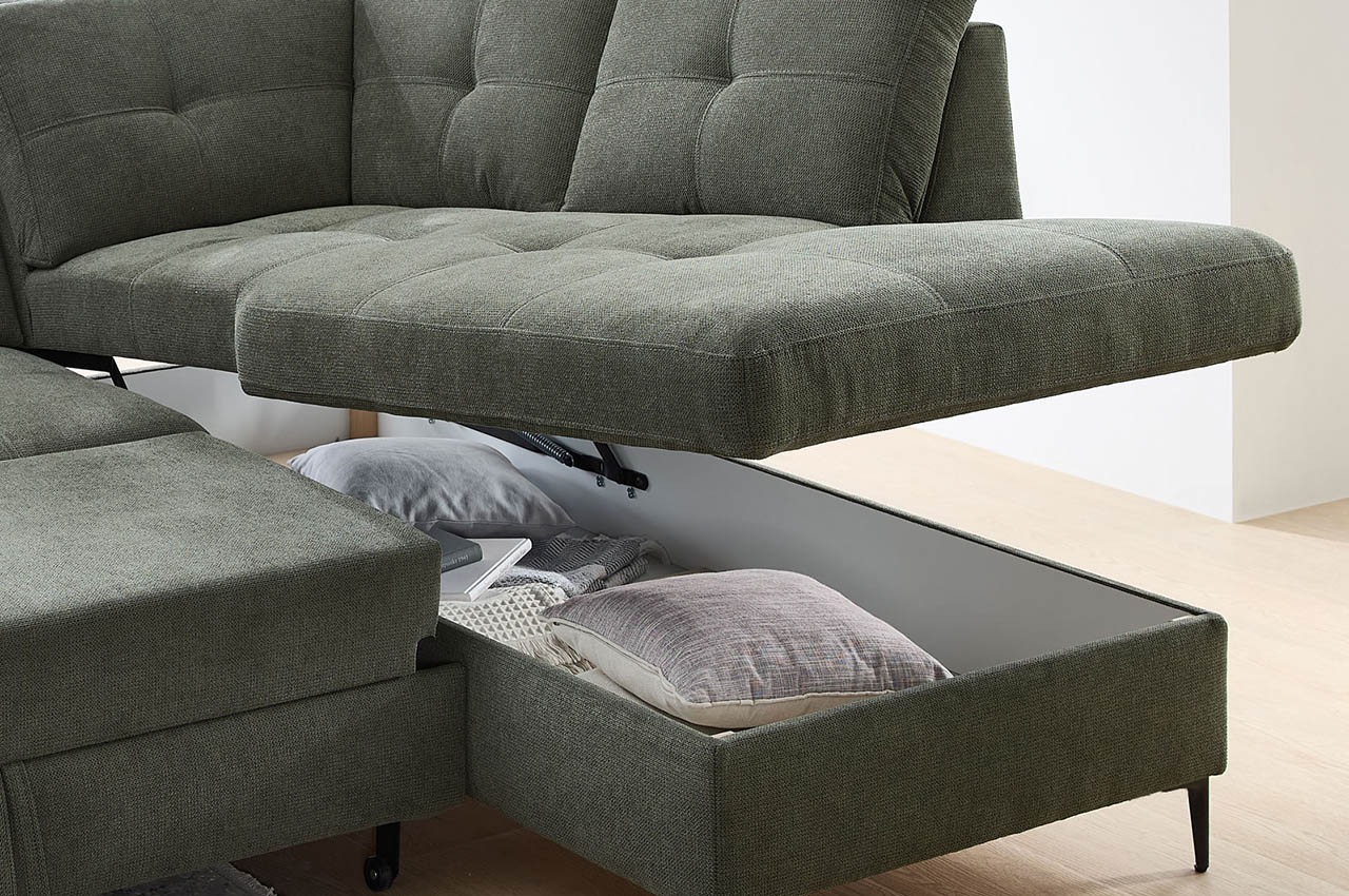 wali ecksofa ottomane rechts stoff coroni 9301 gruen milieu detailbild bettkasten wali ecksofa ottomane rechts stoff coroni 9301 gruen milieu detailbild bettkasten