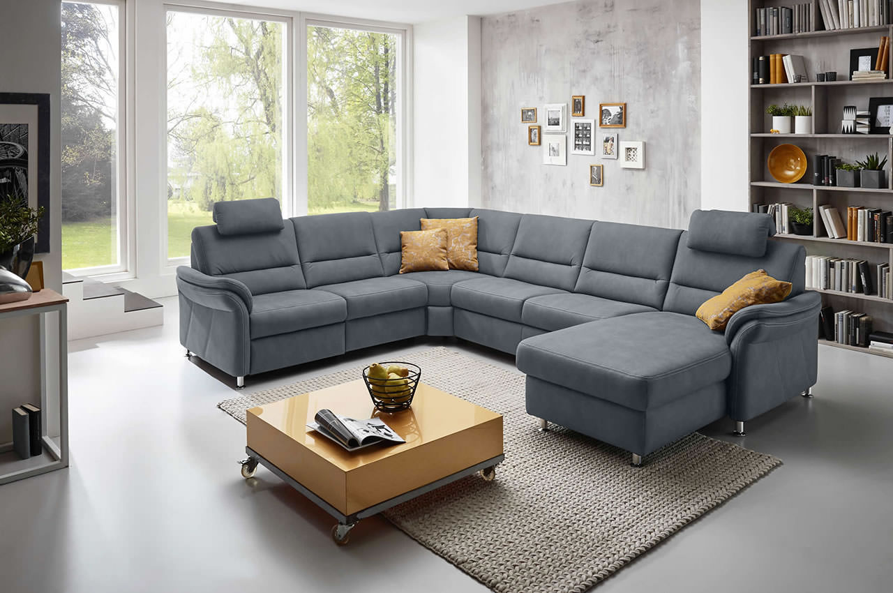 ze em16033 wohnlandschaft variante links stoff mammut steel milieubild