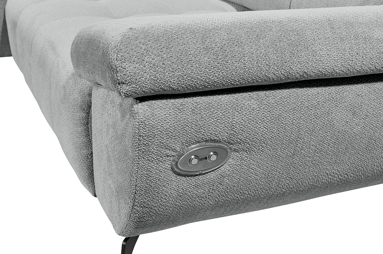 trogir ecksofa links stoff vinci 07 silber detailbild elektrische verstellung