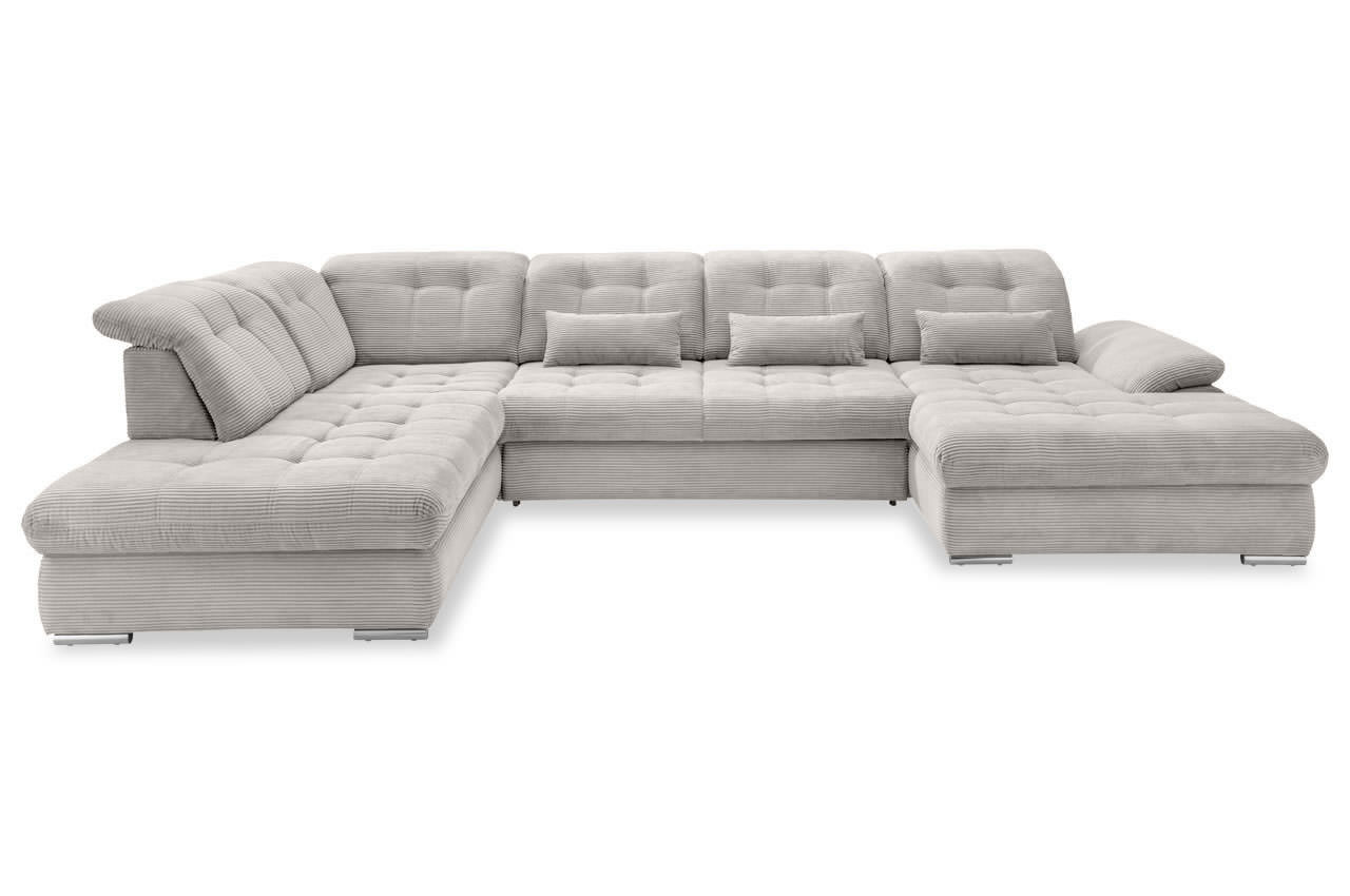 rigatti benformato wohnlandschaft links cordstoff 4802 silber frontansicht rigatti benformato wohnlandschaft links cordstoff 4802 silber frontansicht